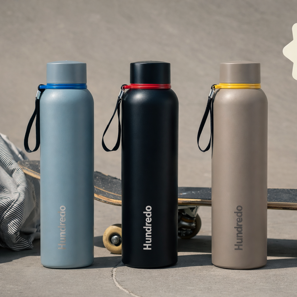 HUNDREDO BLACK HOT/COD BOTTLE WITH PREMIUM STRAP