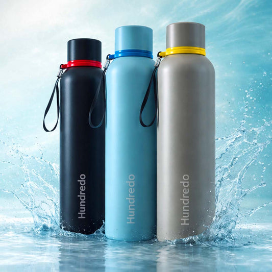 Hundredo Home's dual-temperature water bottle(Pack of 3)