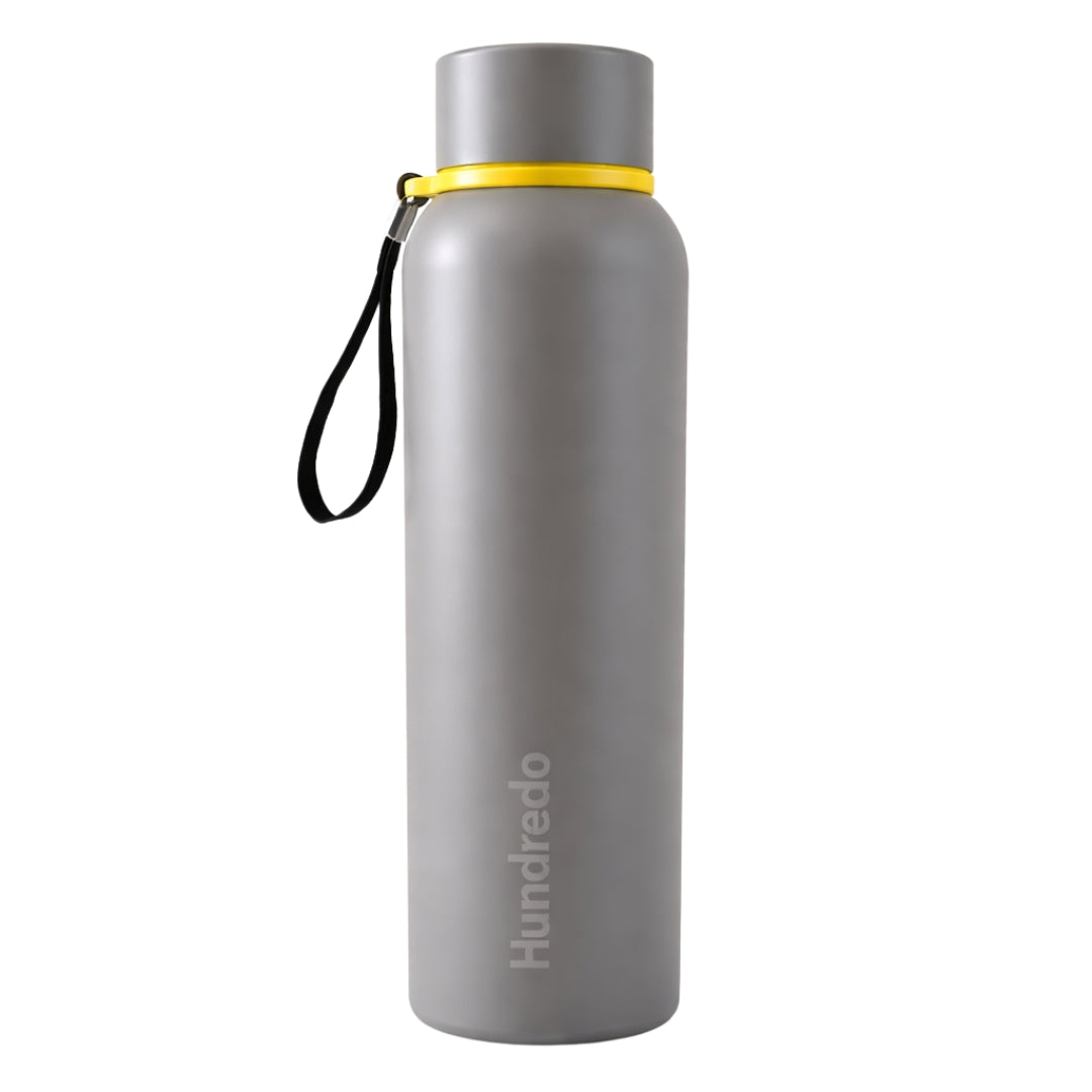 HUNDREDO YELLOW HOT/COLD BOTTLE WITH PREMIUM STRAP